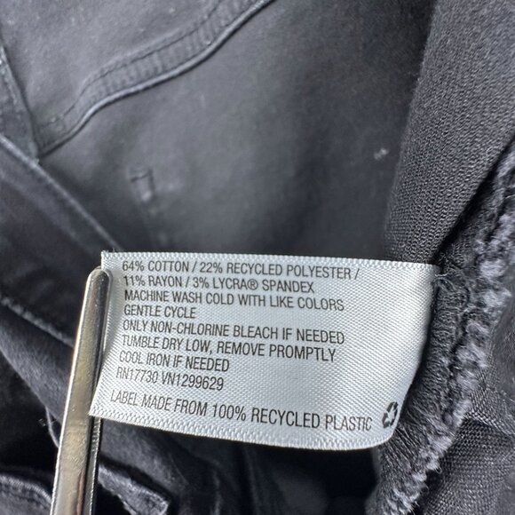 AVA VIV Jegging Jeans Five Design Pockets Dark Wash Womens Black Size 16W - Picture 6 of 11